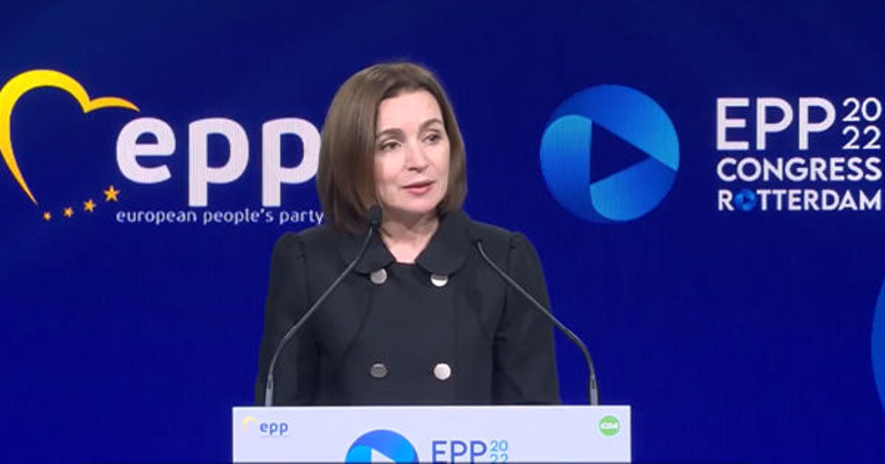 Maia Sandu requests European support for the Republic of Moldova and Ukraine at the EPP Congress in Bucharest