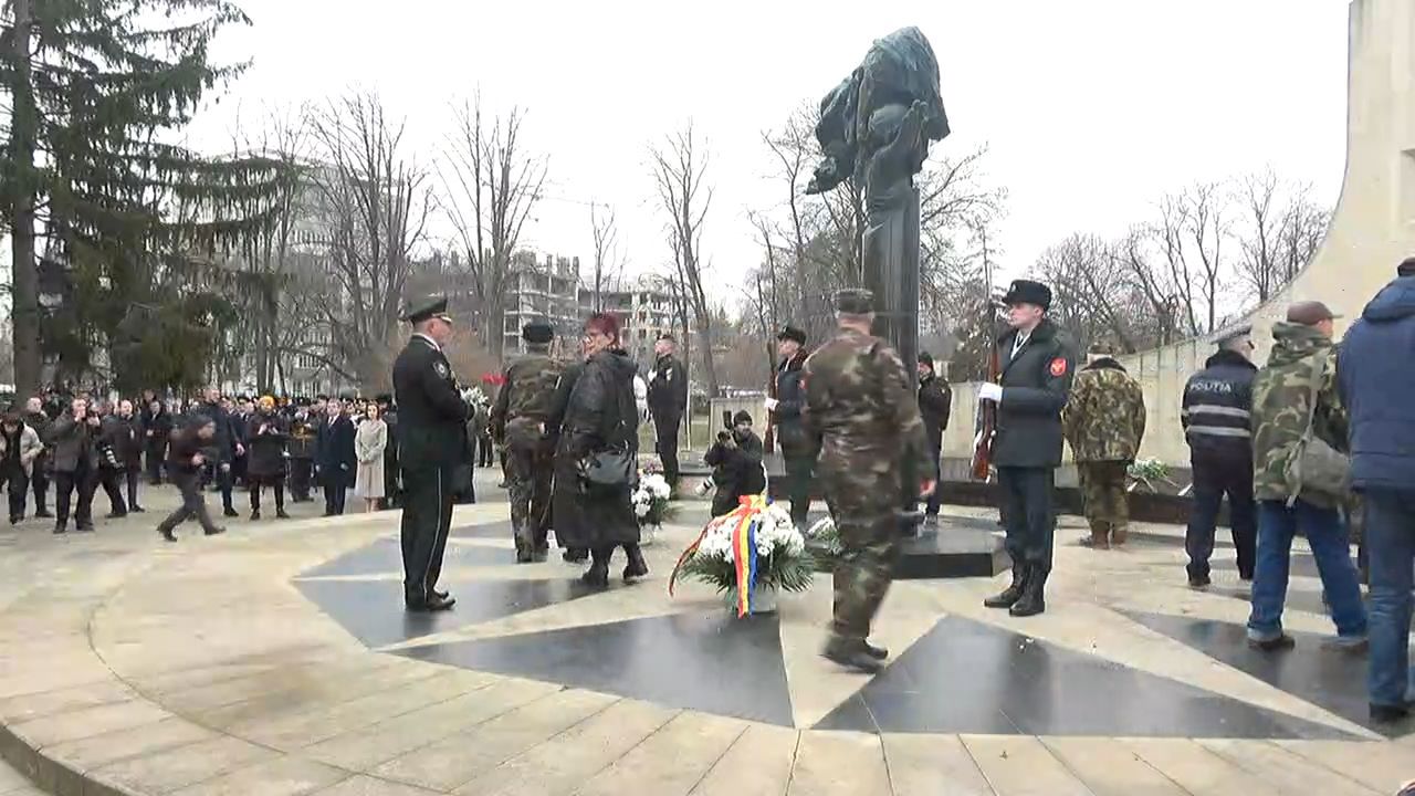 Maia Sandu attends a ceremony to commemorate the heroes who fell in the 1992 armed conflict on the Nistru 