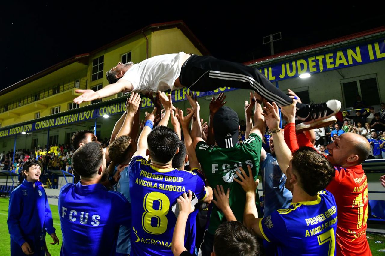 Moldovenii Denis Rusu și Petru Neagu rămân în Superliga românească de fotbal: Unirea Slobozia și-a păstrat locul pe prima scenă 