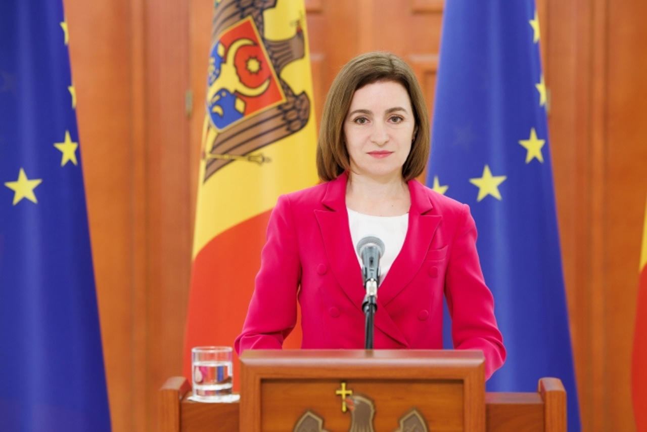 Maia Sandu salută decizia UE de a sancționa persoanele care destabilizează situația în Republica Moldova