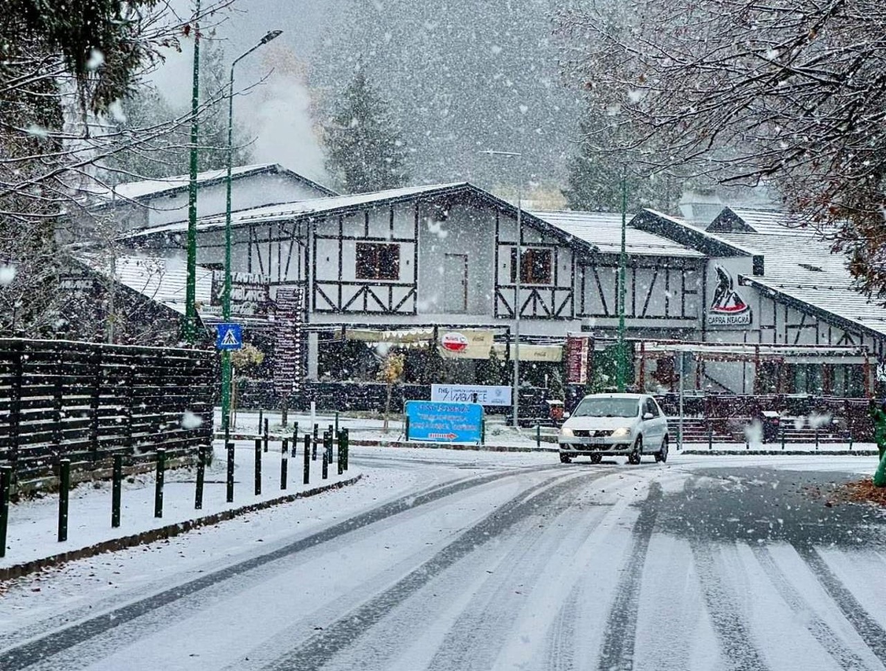 Yellow alert: Snow blankets Romania