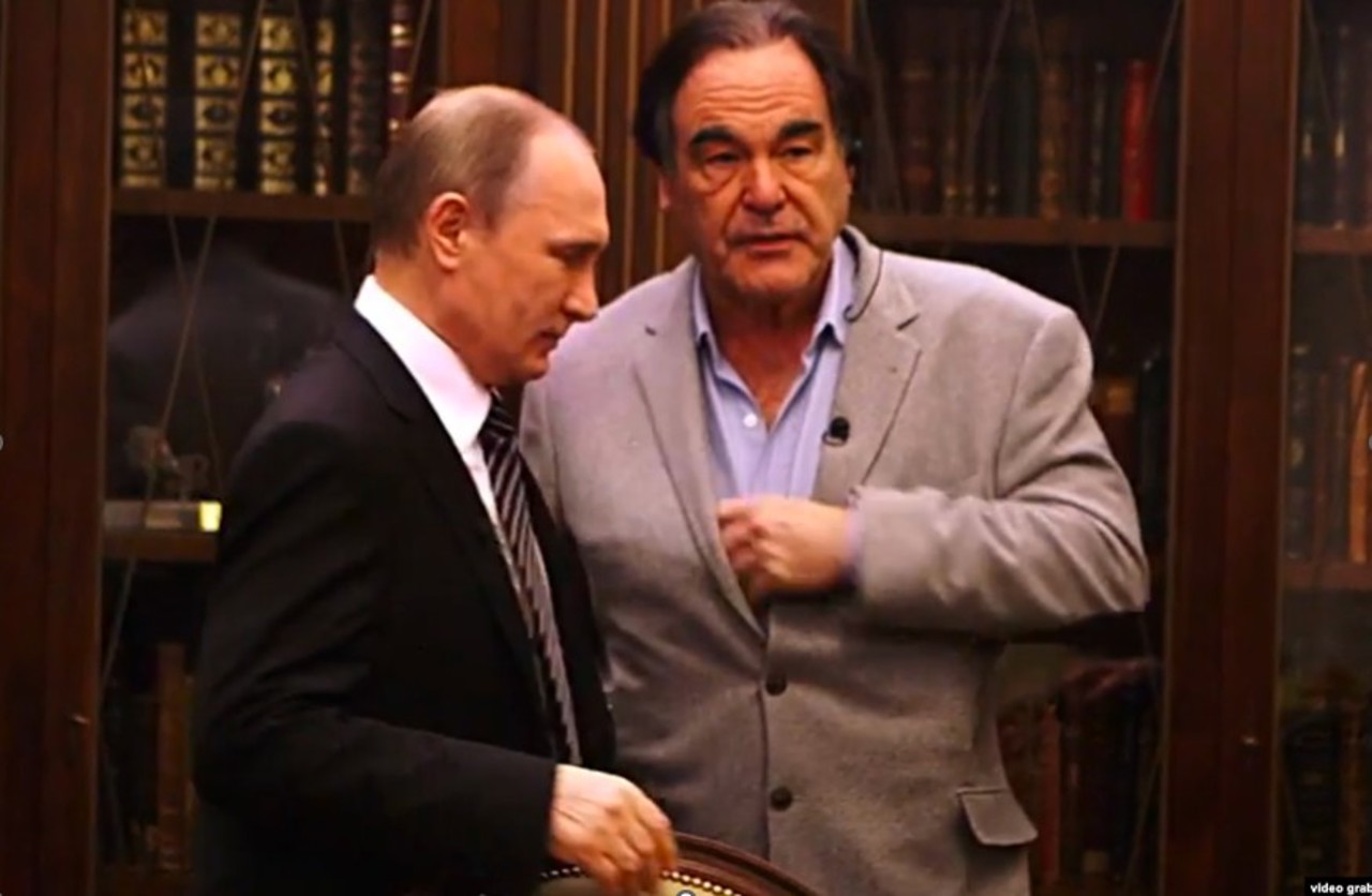 Oliver Stone cu Vladimir Putin la Kremlin