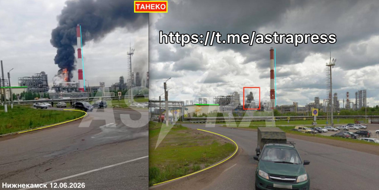 Rusia: Rafinăria „Tatneft” din Nijnekamsk, atacată și cuprinsă de flăcări 