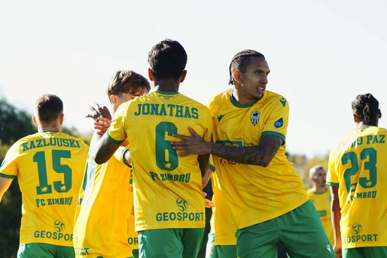 Zimbru Chișinău continuă șirul victoriilor! "Galben-verzii" au învins fără drept de apel campioana Milsami Orhei