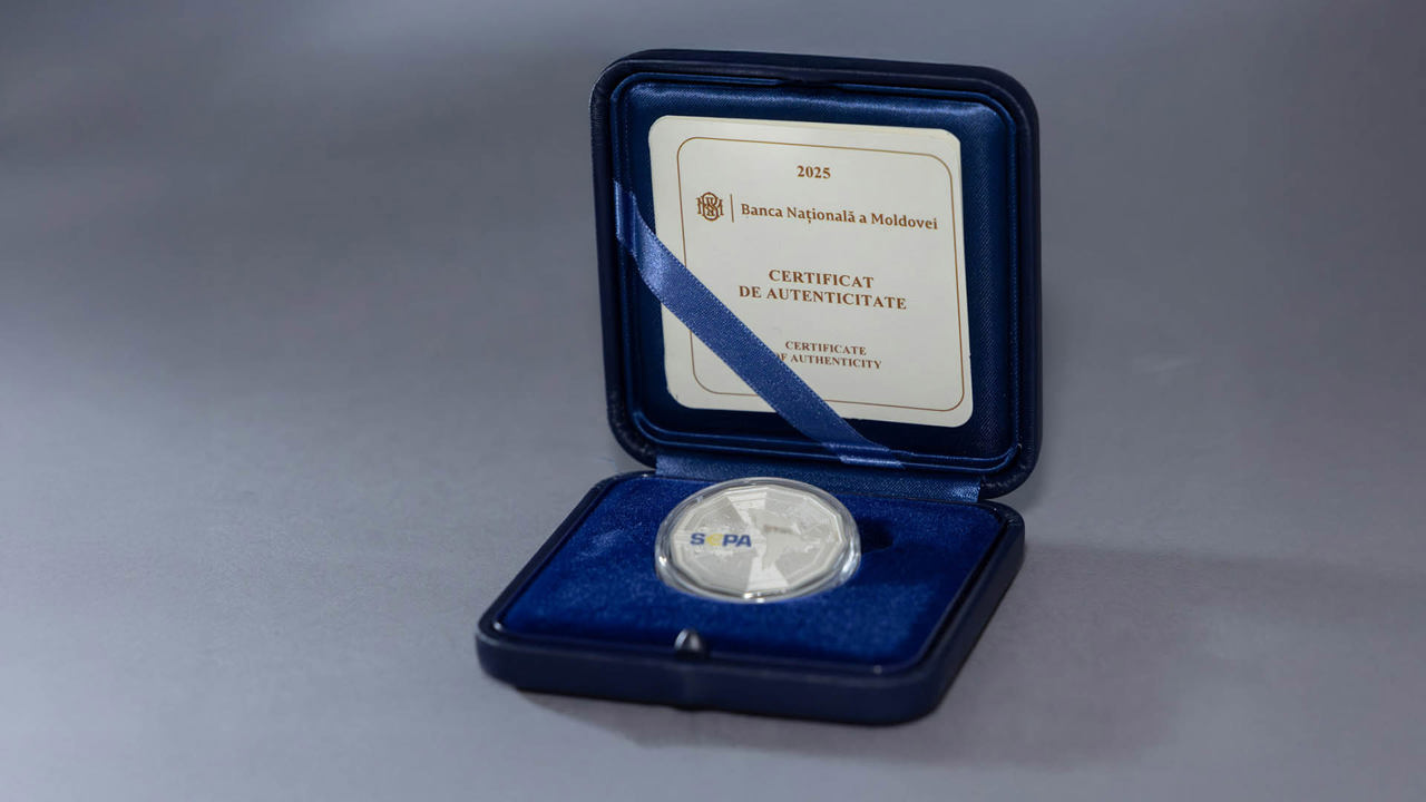O monedă dedicată SEPA deschide noua serie „Moldova Europeană” lansată de BNM