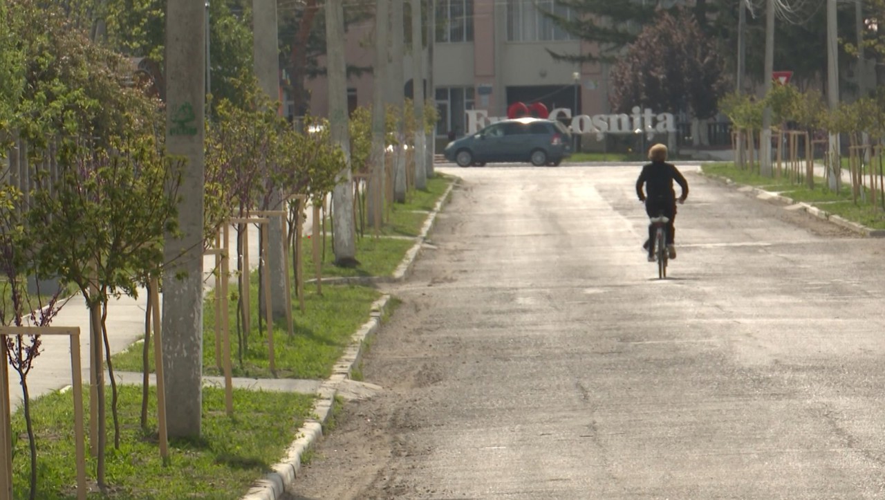 Investiții europene la Coșnița: Două străzi au fost reamenajate și plantați aproape 130 de arbori