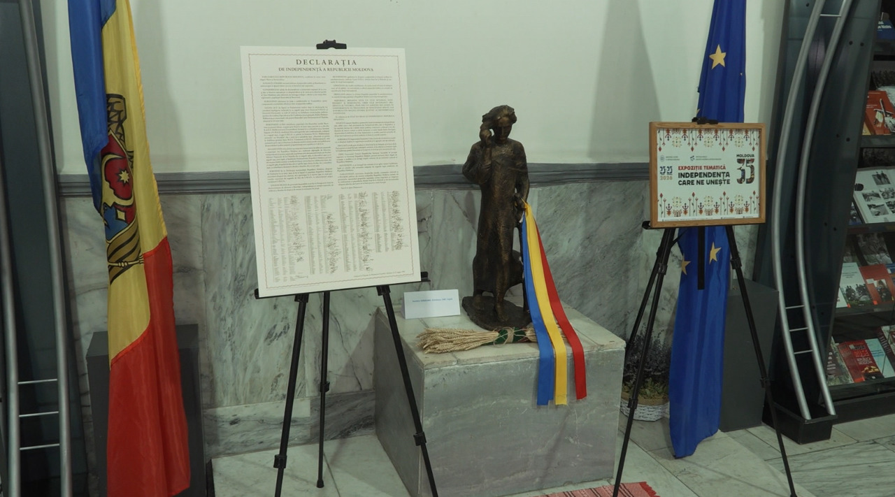 De la renașterea națională la parcursul european: 35 de ani de Independență, într-o expoziție la Biblioteca Națională