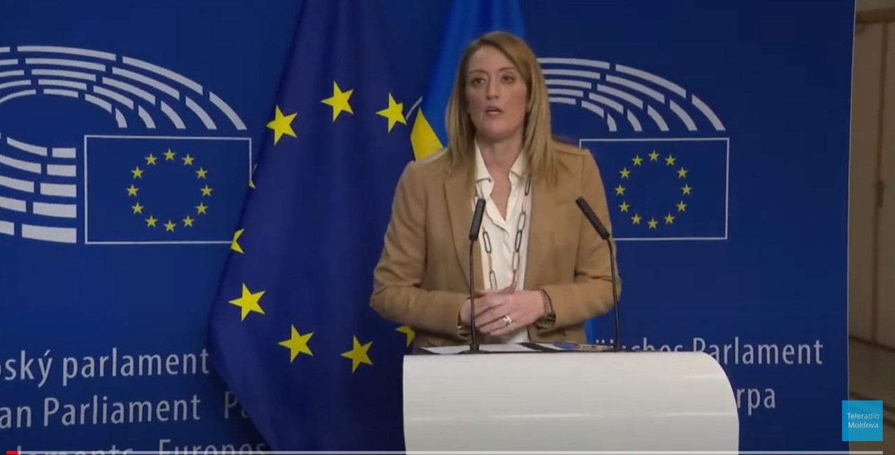 Roberta Metsola: Republica Moldova ar putea începe negocierile de pre-aderare în 2023