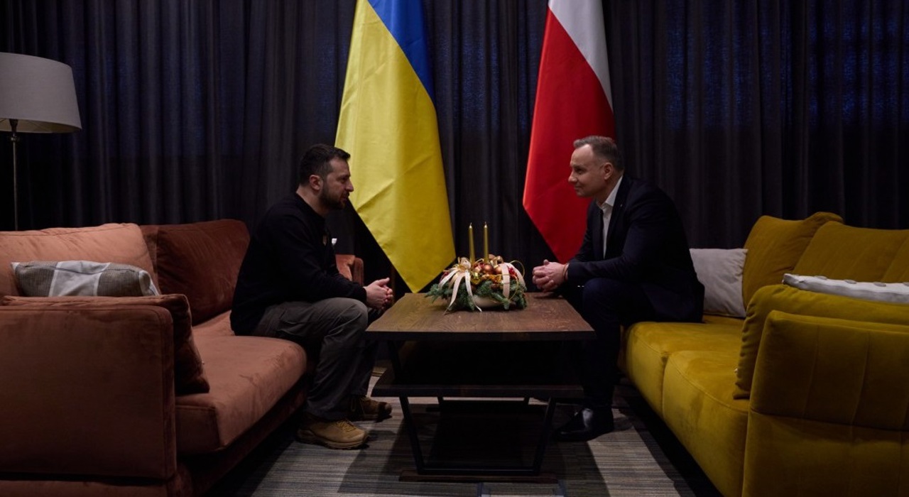 Zelenski a discutat cu Duda la întoarcerea din SUA