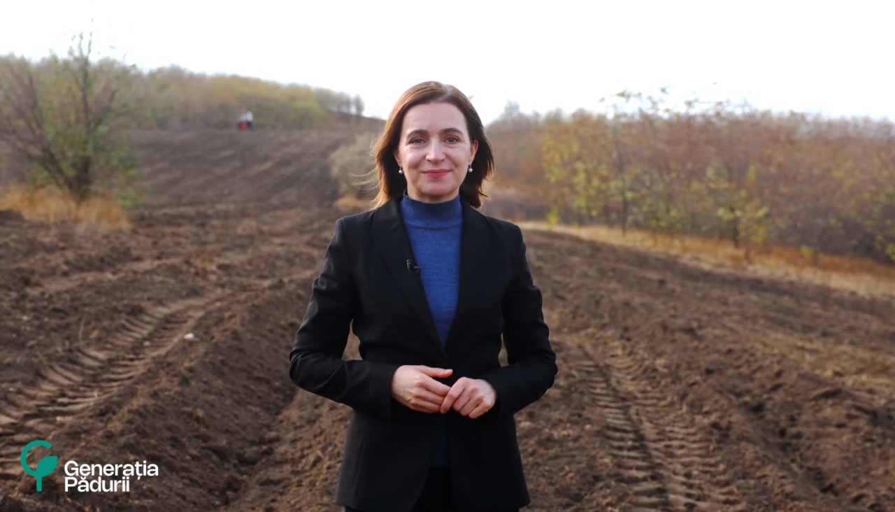 Maia Sandu anunță startul campaniei de împădurire din această toamnă: „Împreună putem să avem o țară mai verde”