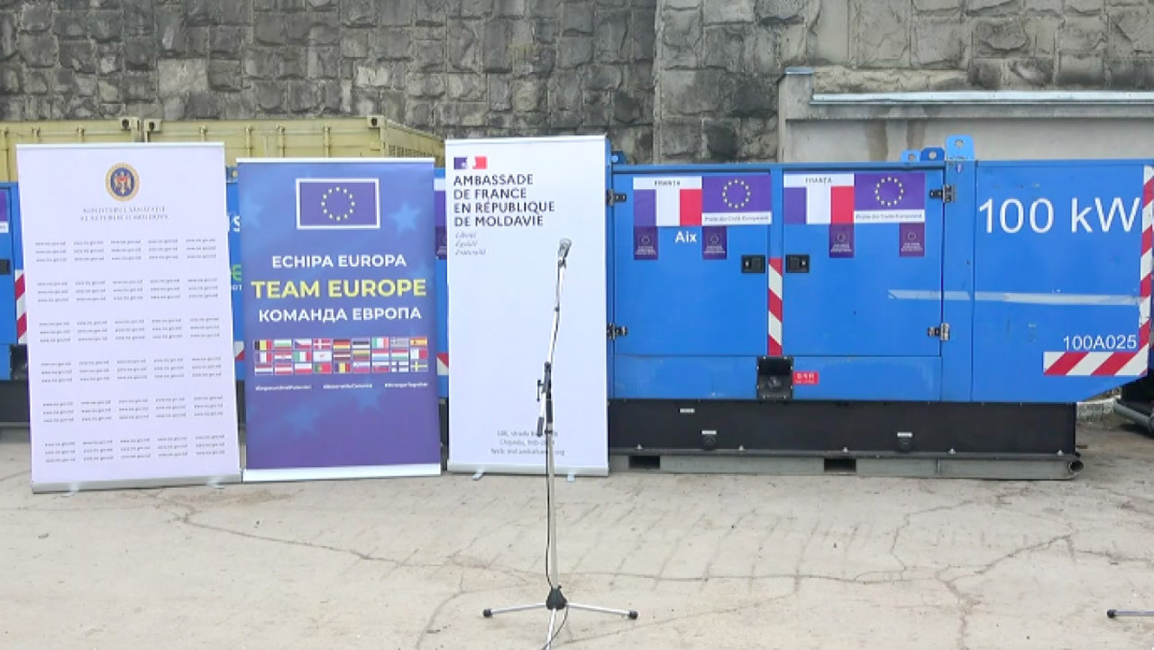 Правительство Французской Республики передает в дар Молдове 12 электрогенераторов
