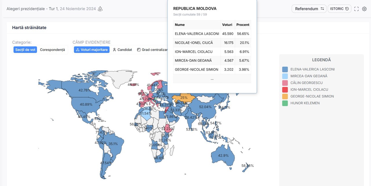 Alegeri prezidențiale în România: Cum s-a votat în Republica Moldova