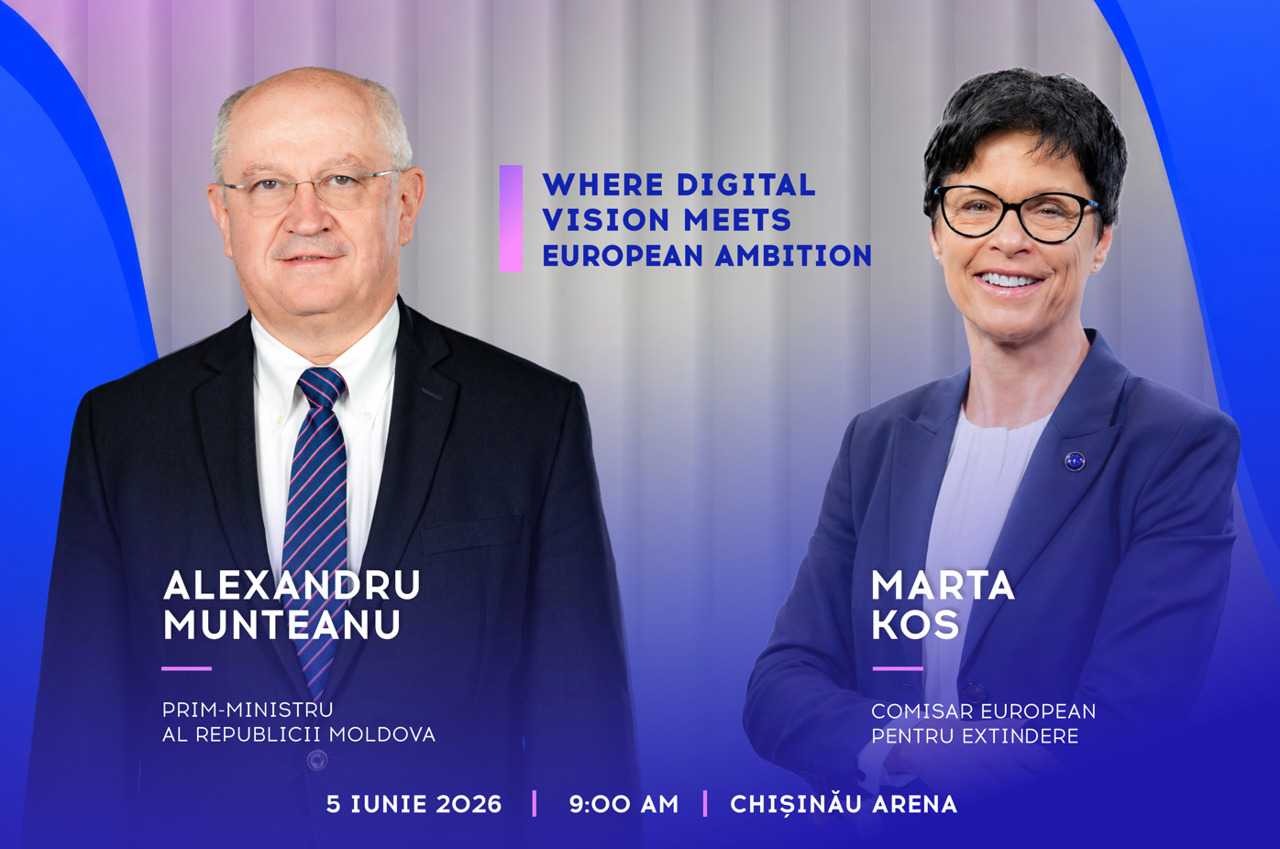 Moldova Digital Summit 2026 va fi inaugurat de premierul Alexandru Munteanu și comisara europeană Marta Kos