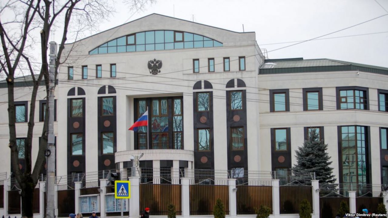 A car crashed into the gate of the Russian Embassy in Chisinau