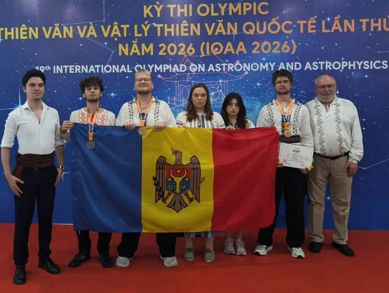 Moldova won three medals at the 2026 International Olympiad on Astronomy and Astrophysics