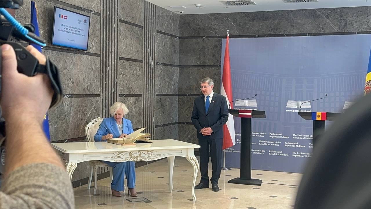 Спикер парламента Латвии: Мы поддержим Республику Молдова на пути к европейской интеграции