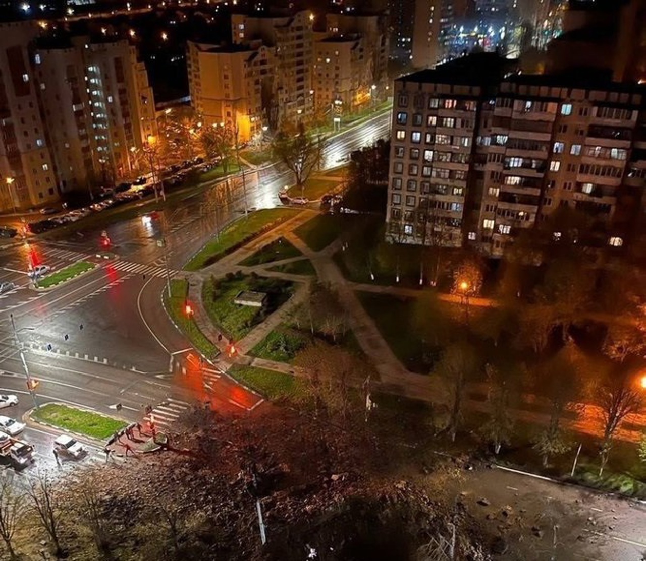 A Russian attack plane "accidentally hit" the centre of the Russian city of Belgorod