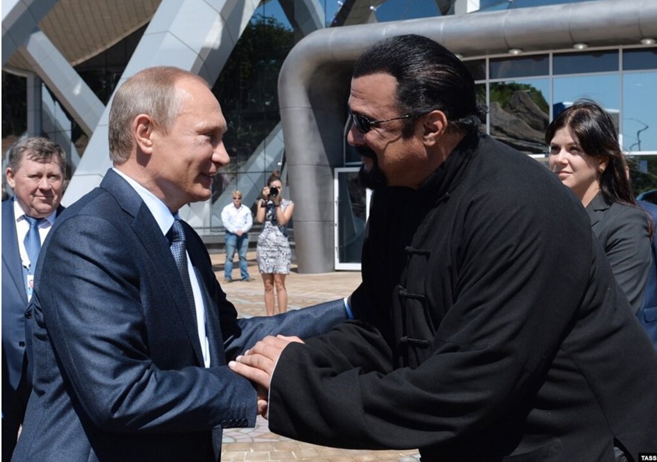 Steven Seagal cu Vladimir Putin