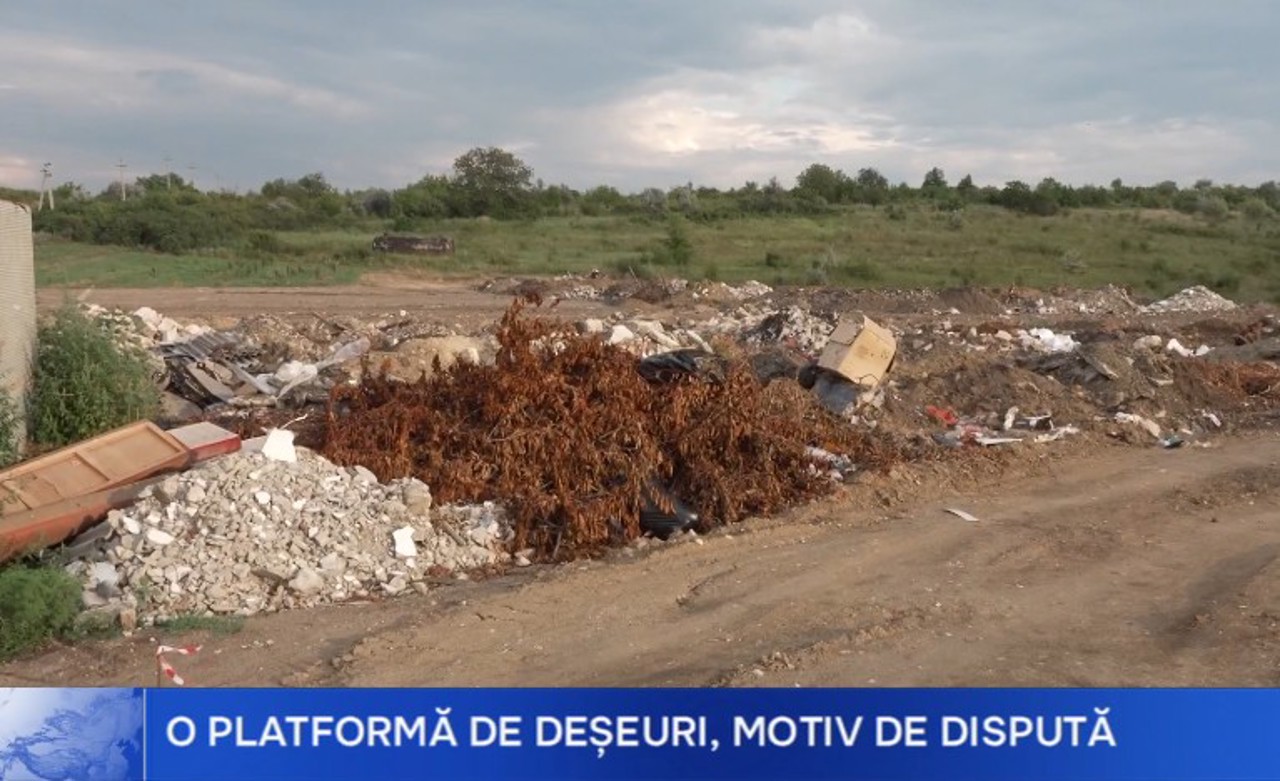 „Suntem de acord cu proiectul, dar nu pe acest teren”. Proteste la Trușeni din cauza unei platforme de colectare a deșeurilor