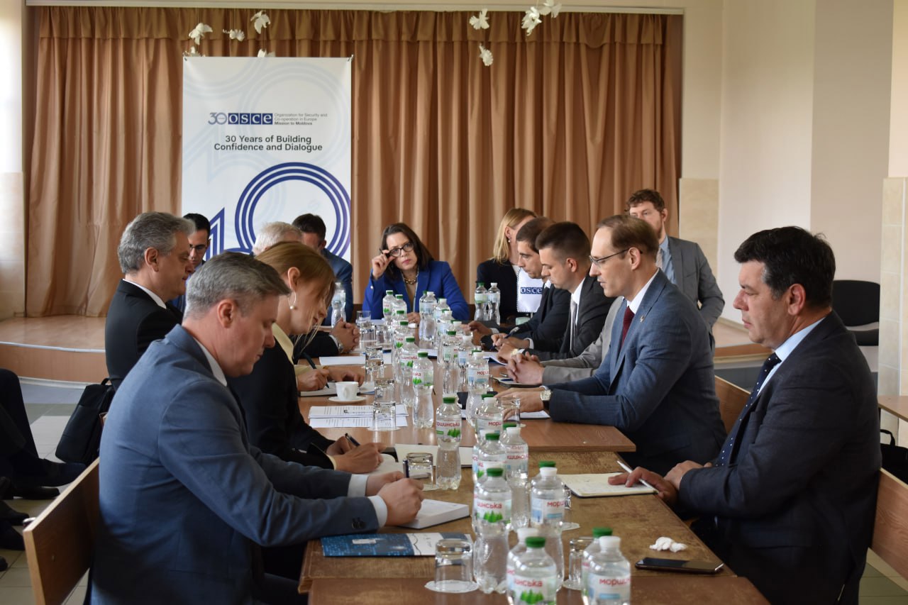 Political representatives in the Transnistrian settlement process meet in Tighina