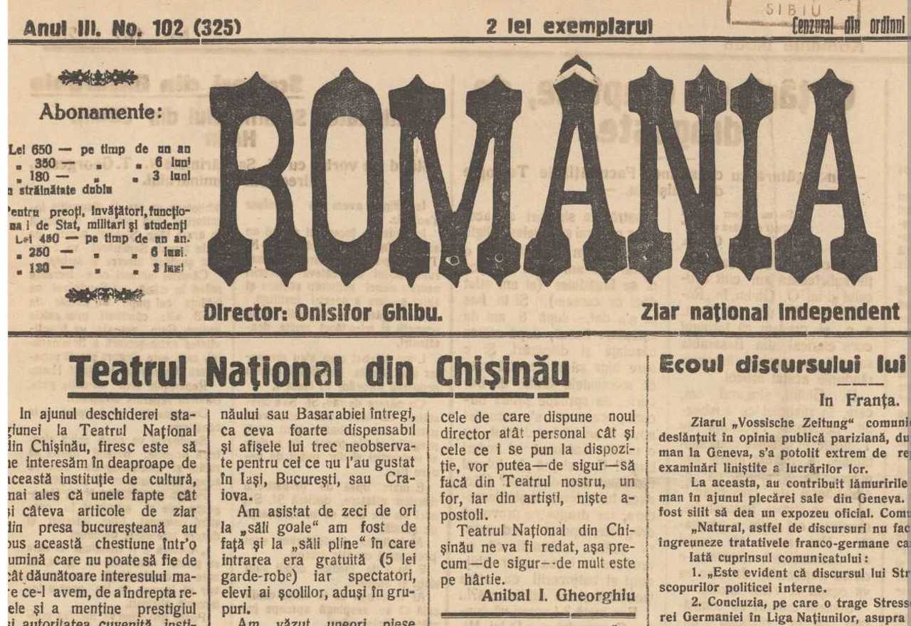 Revista presei interbelice: Chișinăul, sub regim de economie a energiei. Iluminatul antreurilor, oprit de la ora 20:00