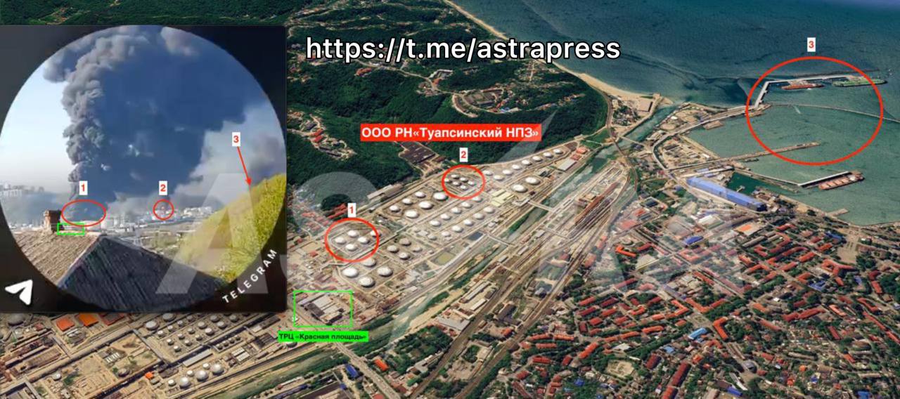 State of emergency declared in Tuapse as OSINT confirms blazes at strategic oil facility