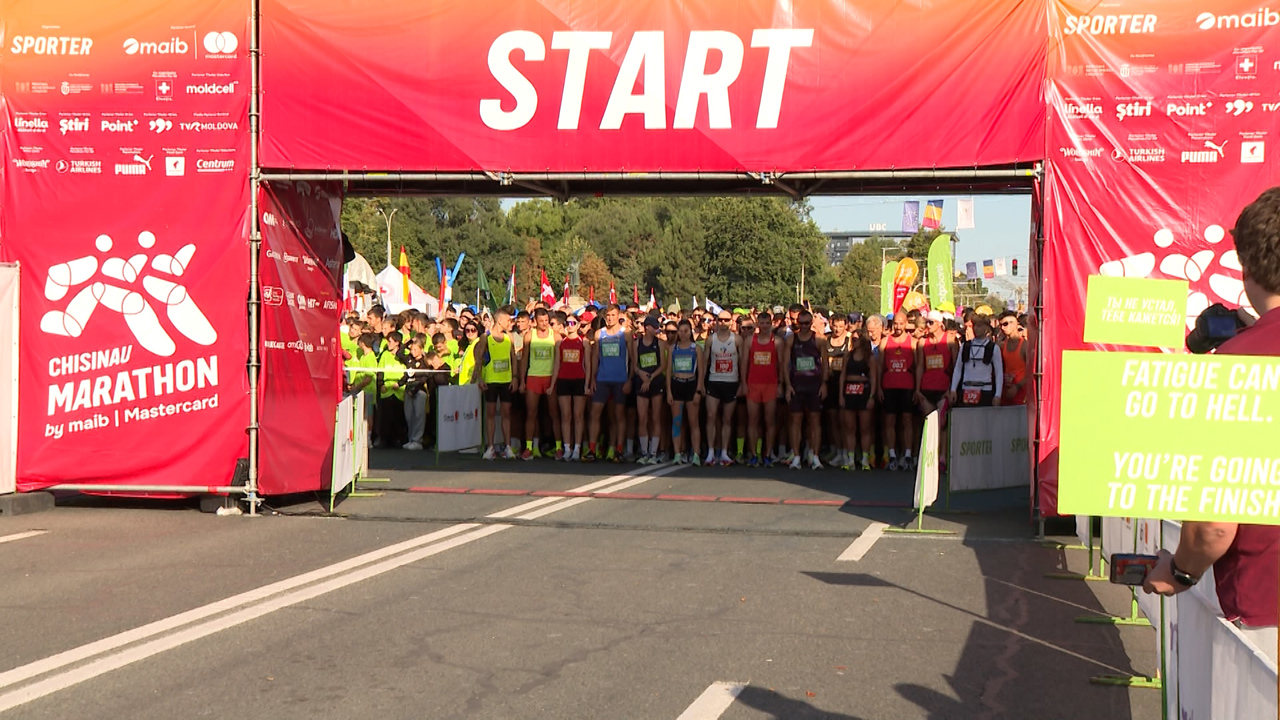 Marathon Chișinău, competiția care a adunat mii de oameni pentru mișcare și distracție