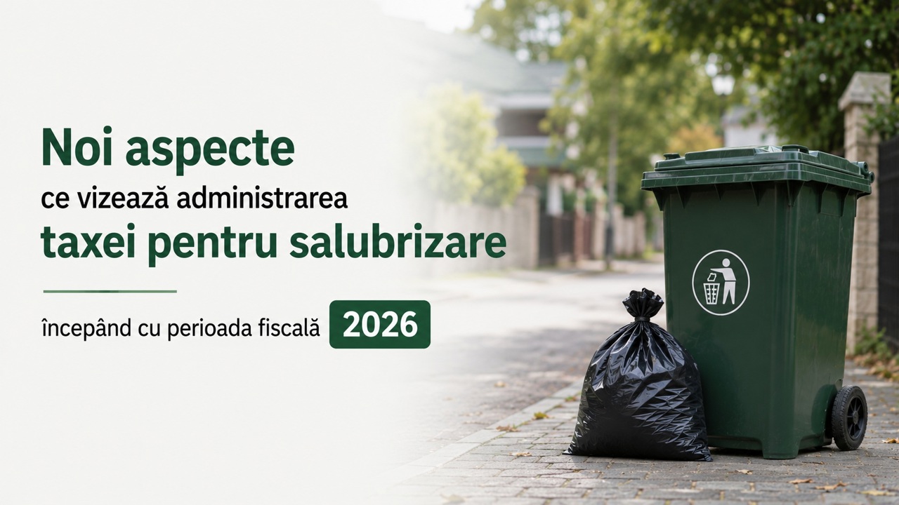 Fiscul amintește despre obligațiunea achitării taxei anuale pentru salubrizare: Termenul limită este 25 septembrie 