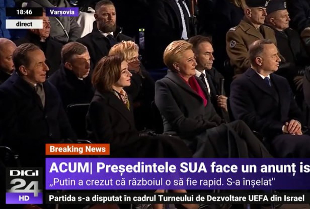 Joe Biden, discurs istoric la Varșovia. Președinta Maia Sandu – prezentă la eveniment