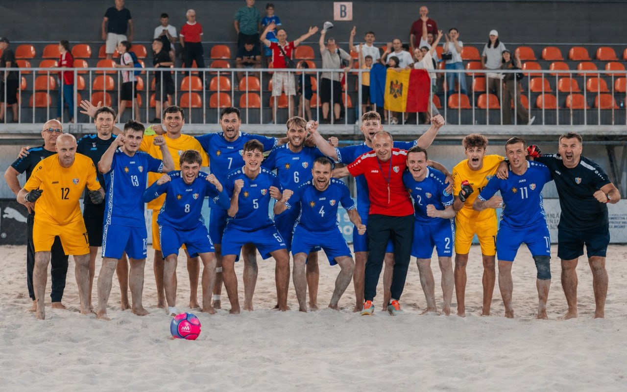 Echipa națională de fotbal pe plajă a Republicii Moldova a obținut a doua victorie în preliminariile Campionatului European „Euro Beach Soccer League", Divizia A