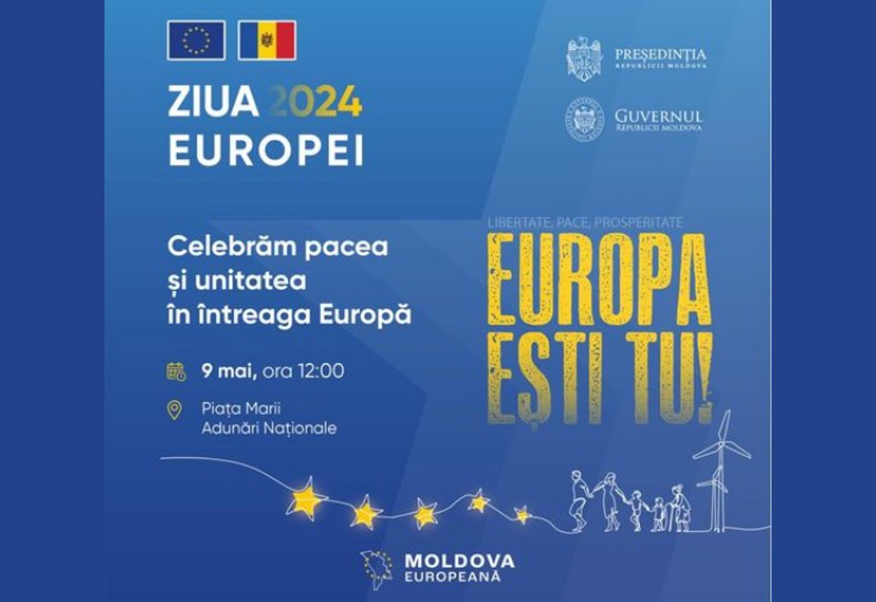 Moldovenii, îndemnați să sărbătorească Ziua Europei, pe 9 mai