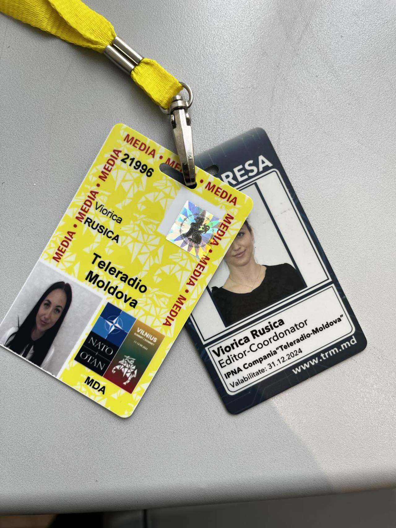 Cartela de acreditare a jurnaliștilor