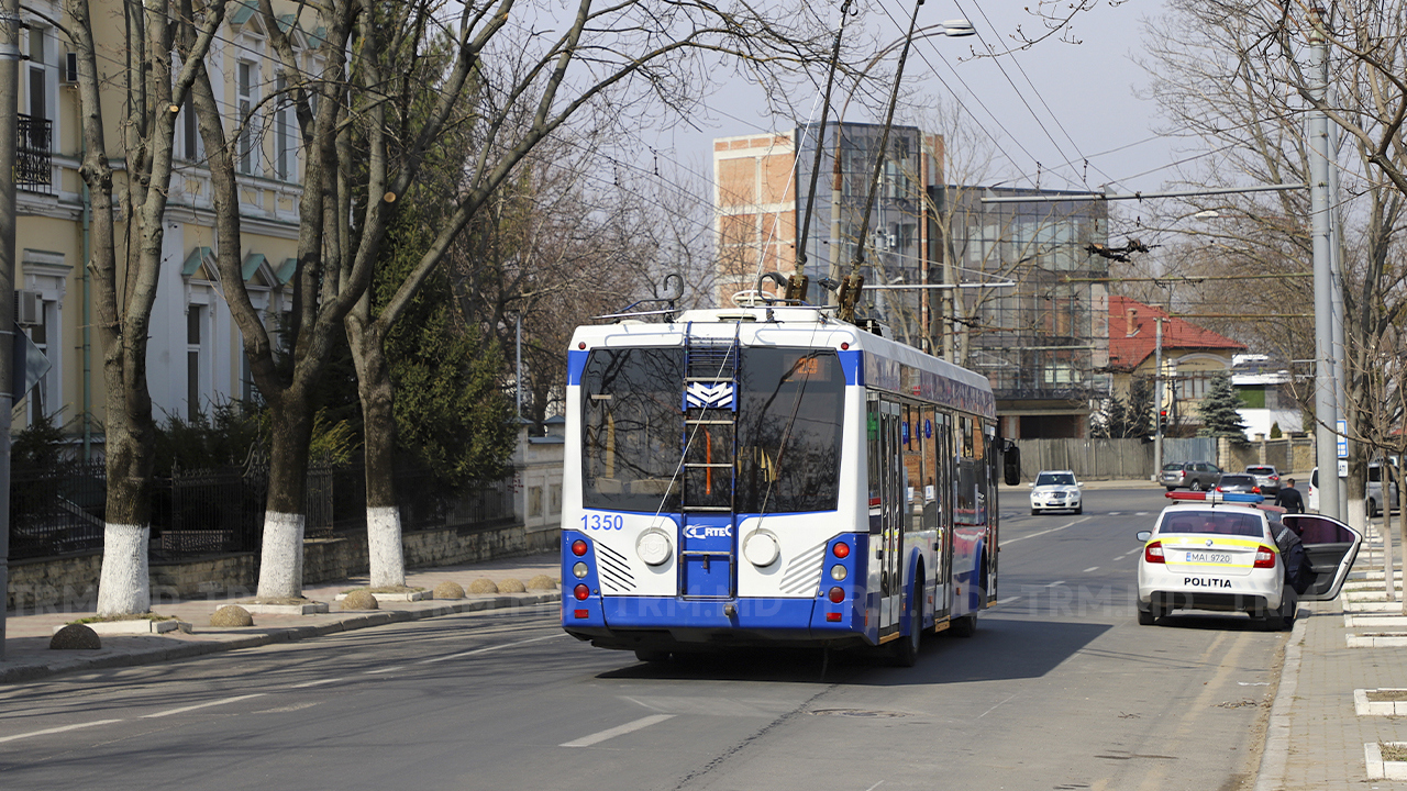 RTEC: Troleibuzele din Chișinău circulă astăzi după orar duminical