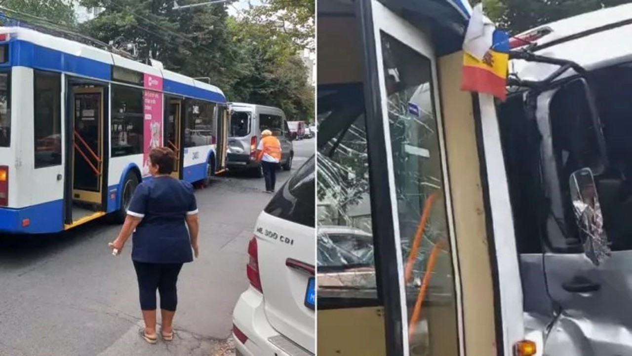 ДТП в столице с участием троллейбуса и легковушки: один человек доставлен в больницу