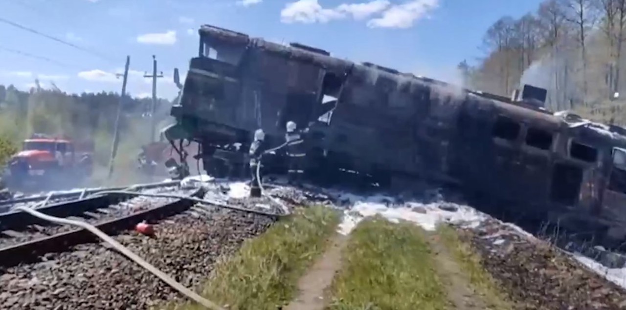 В Брянской области России взорван товарный поезд