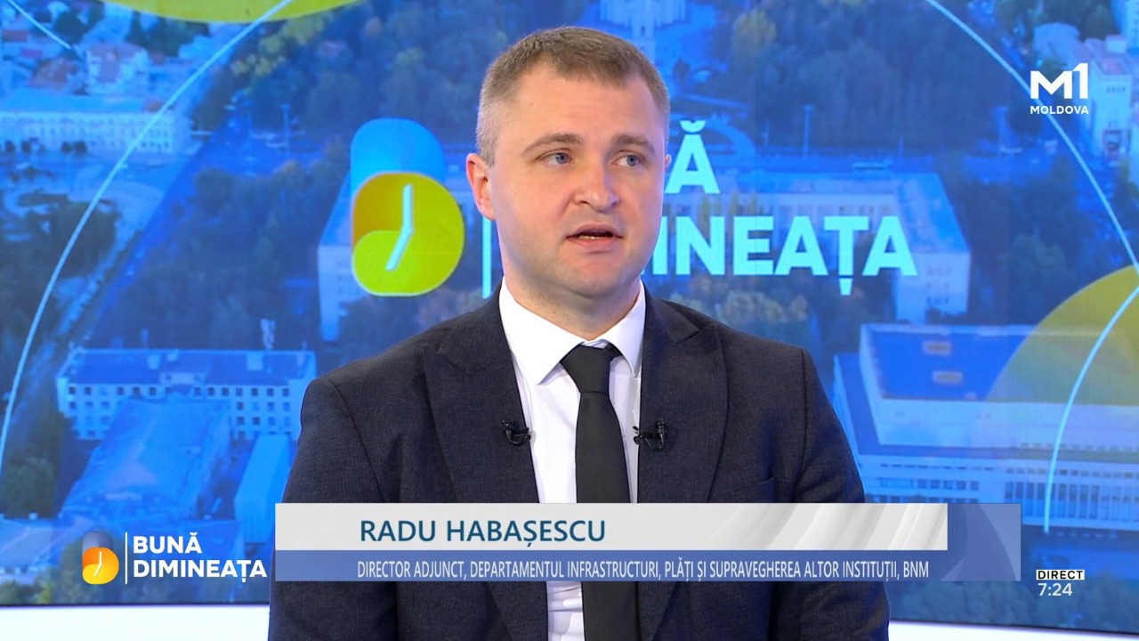 captură video: Radu Habașescu în platoul Moldova 1, emisiunea „Bună dimineața”, ediția din 29.05.2026