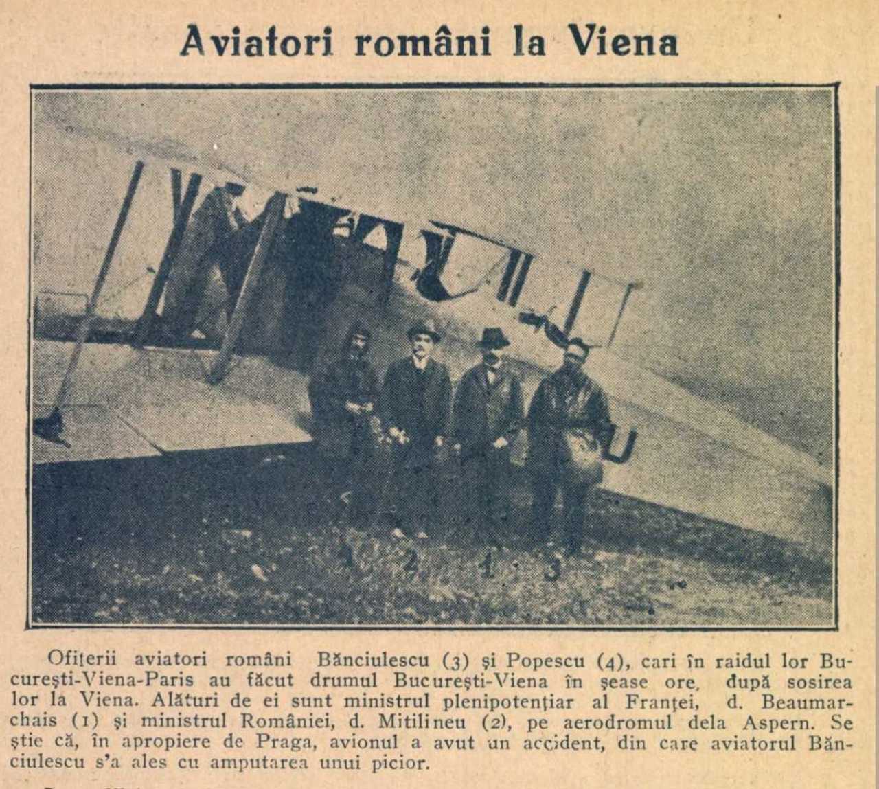 Revista presei interbelice: Aviatori români, implicați într-un grav accident lângă Praga și cea mai frumoasă bucureșteancă pe marele ecrane la Berlin 