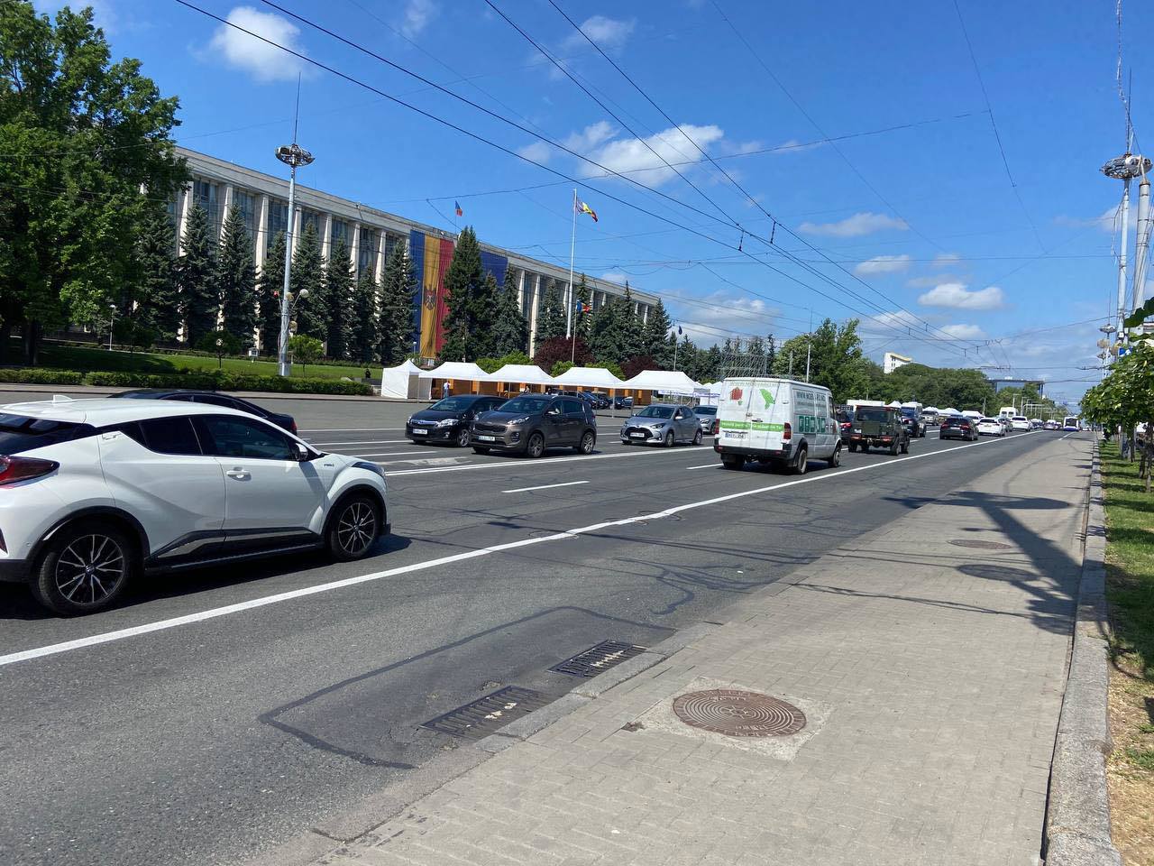 Traffic restrictions in the center of Chisinau between May 31 and June 1