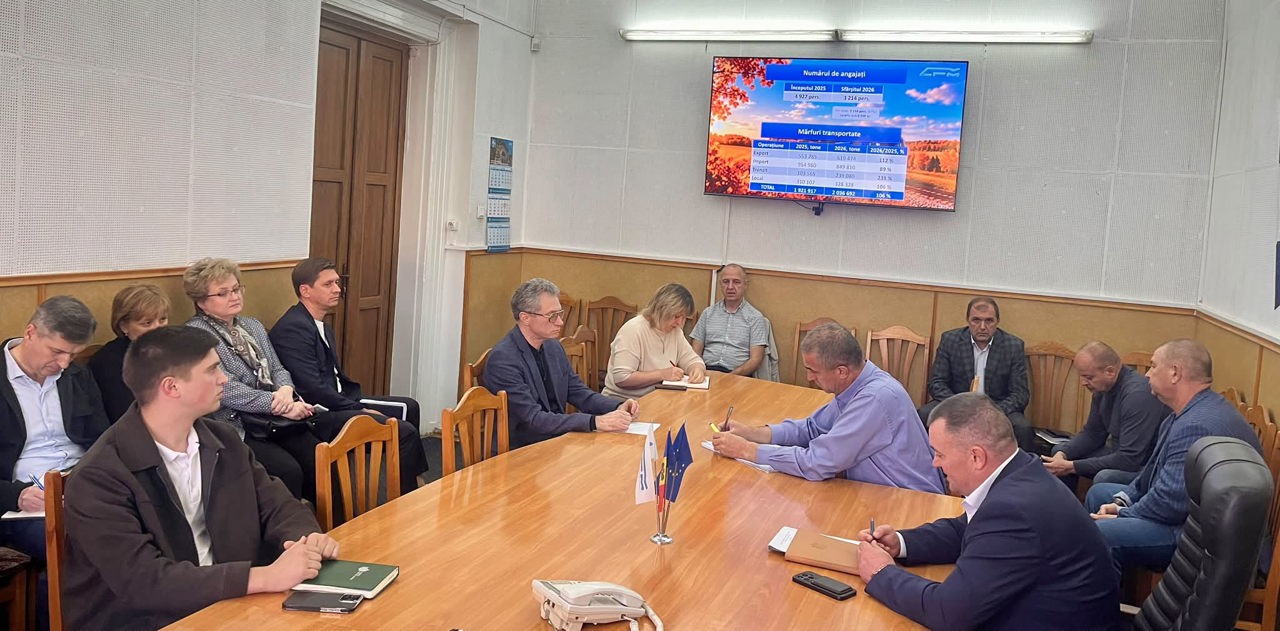Joint meeting at the State Enterprise "Railway of Moldova"