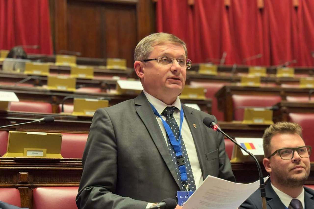 „Voința poporului nu este de vânzare”. Igor Grosu, despre războiul hibrid împotriva R. Moldova, la o conferință de la Roma