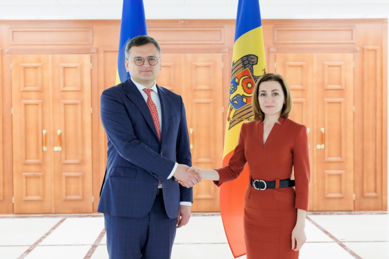 Minister of Foreign Affairs of Ukraine on an unannounced visit to Chisinau. He had a meeting with Maia Sandu