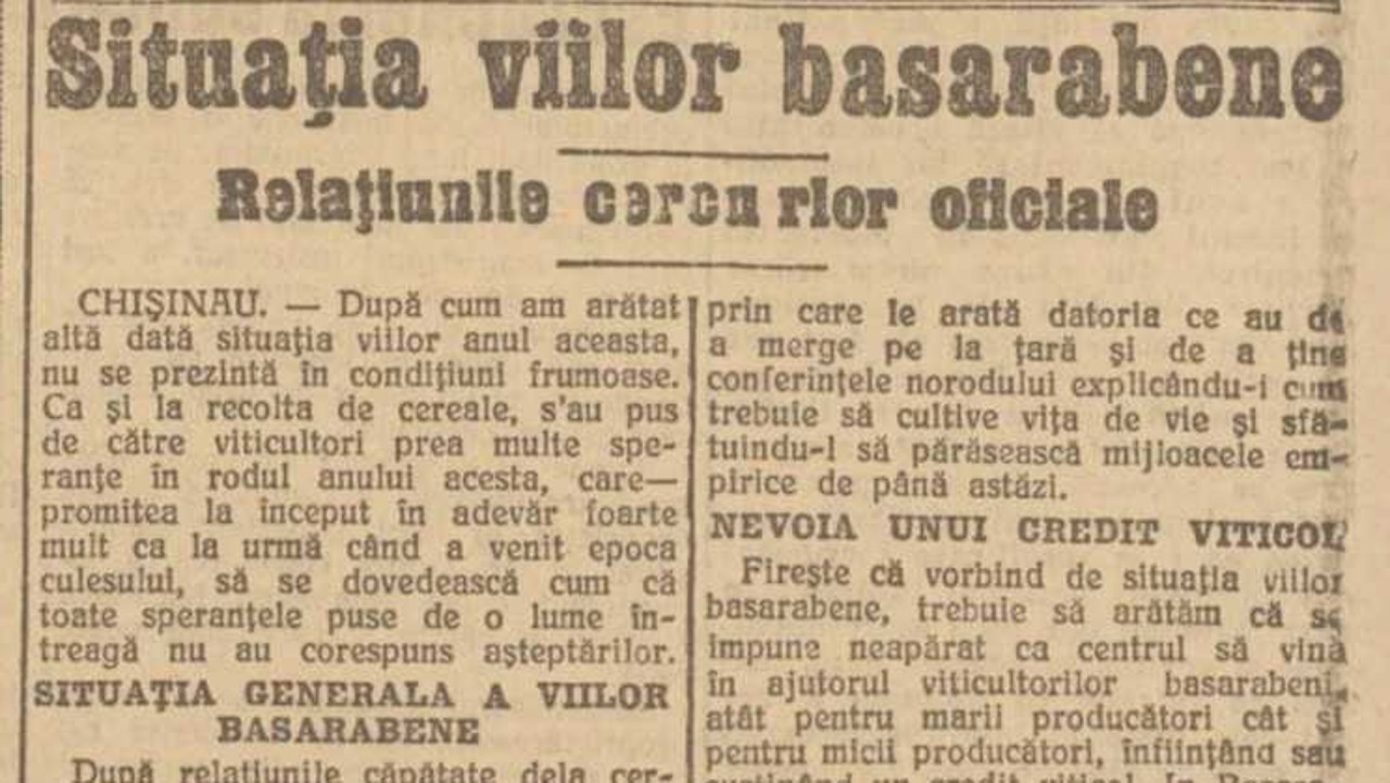 Revista presei interbelice: Viticultorii și fără recoltă, și cu datorii