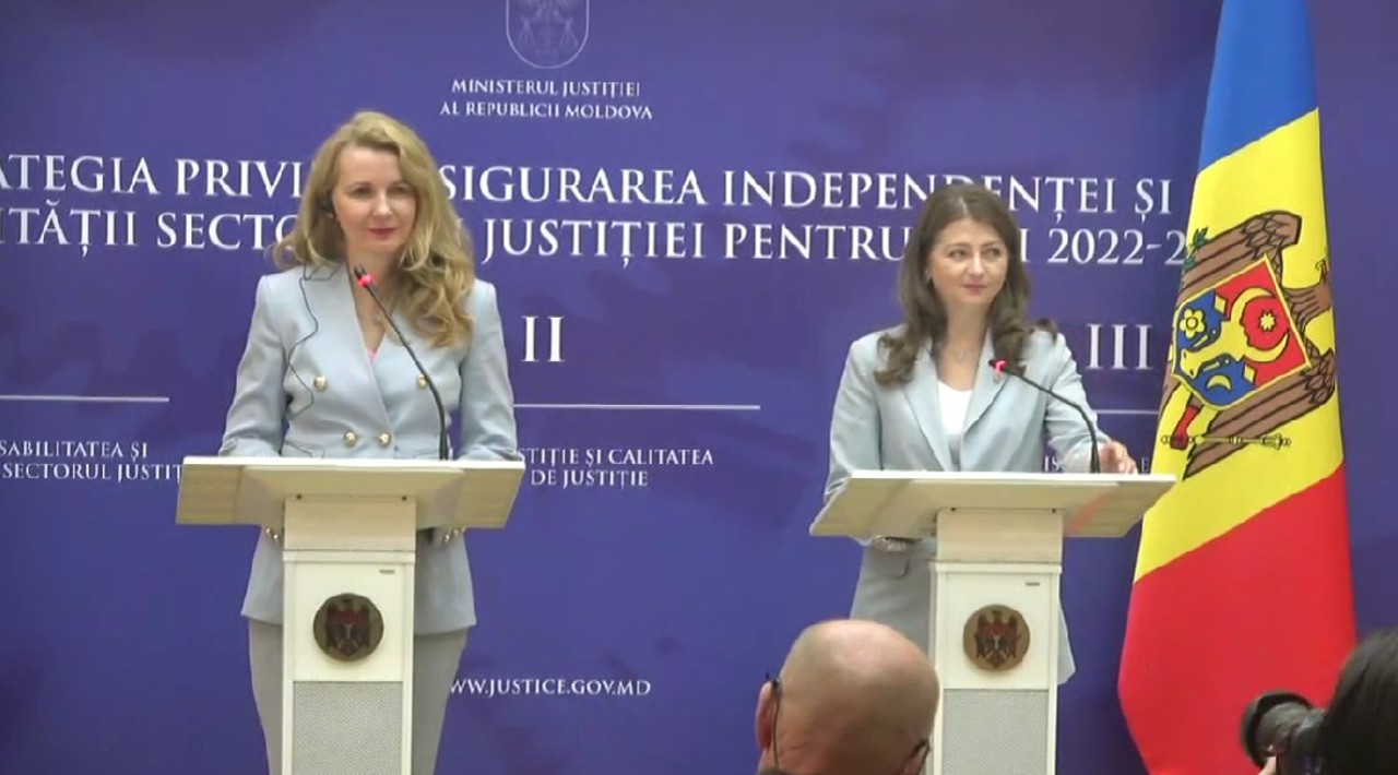 LIVE // Ministra Justiției din Letonia și-a început vizita în R. Moldova. Primele declarații, alături de Veronica Mihailov-Moraru