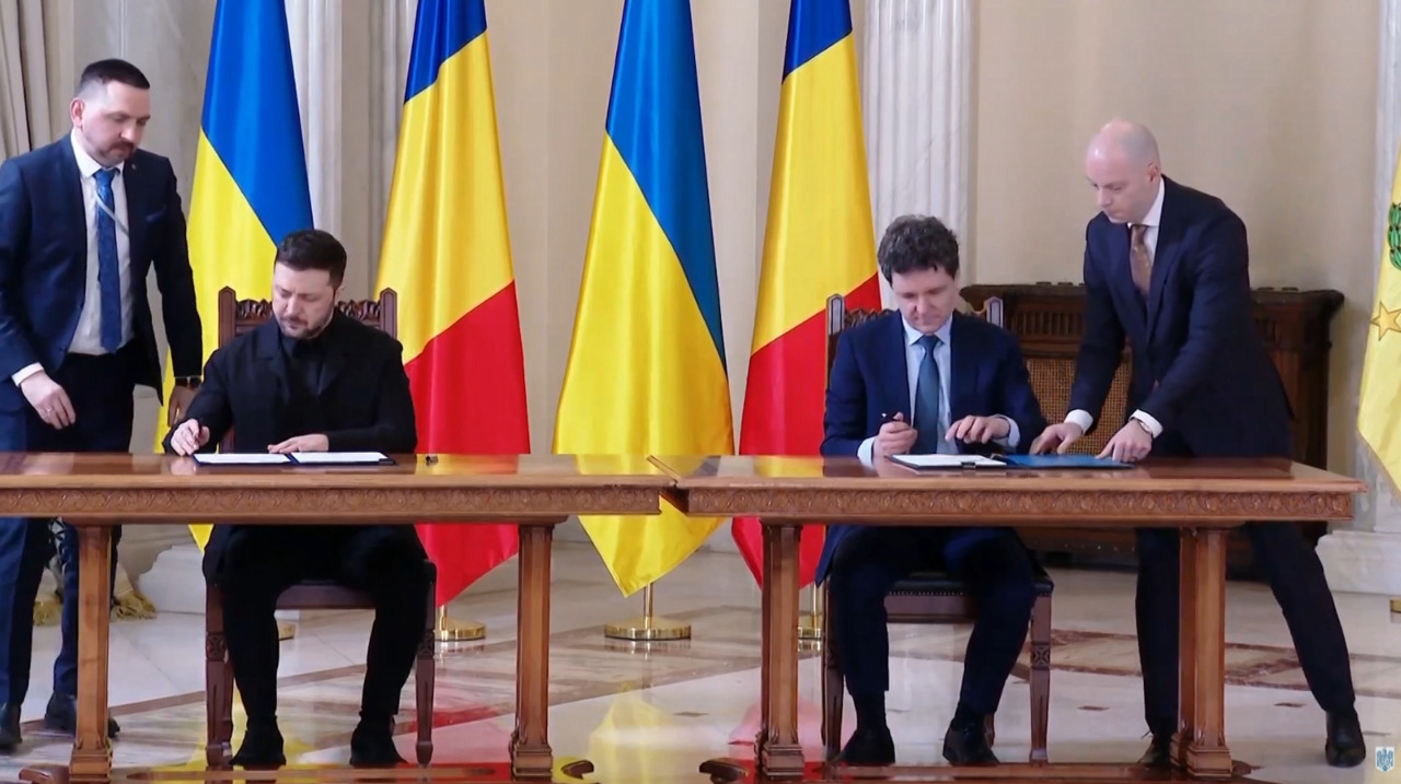 Zelenski, la București: România și Ucraina au semnat documente privind apărarea, energia și drepturile minorităților
