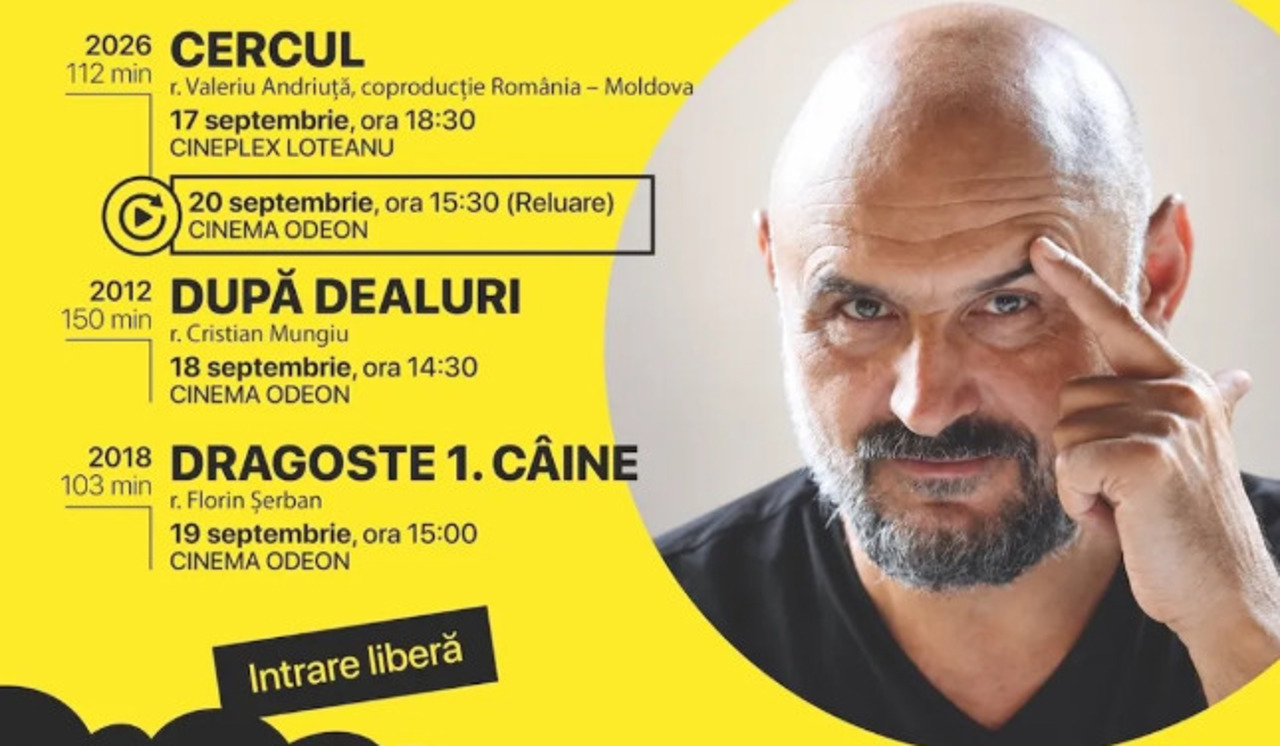 Valeriu Andriuță „revine” la Chișinău: Filmele actorului și regizorului, proiectate la ZFR 2026