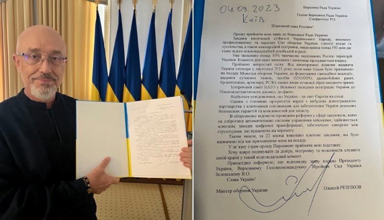 Corespondență Ucraina // Ministrul ucrainean al Apărării, Oleksii Reznikov, și-a prezentat demisia în parlament