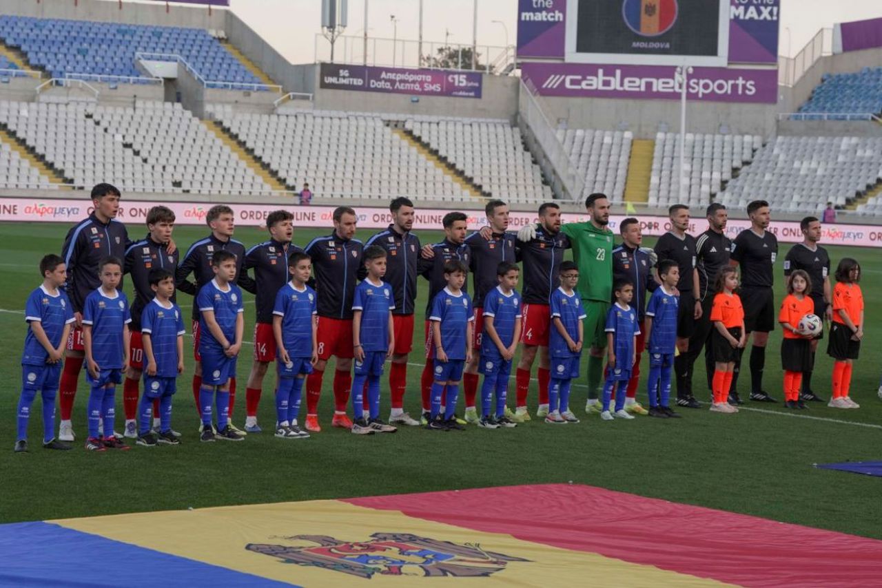 Echipa națională de fotbal a Republicii Moldova a coborât o treaptă în clasamentul FIFA