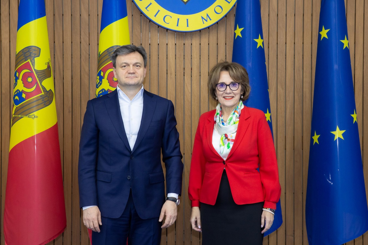 Reforms implemented by the Government, discussed by Dorin Recean with the president of the Commission for Defense of the Romanian Senate, Nicoleta Pauliuc