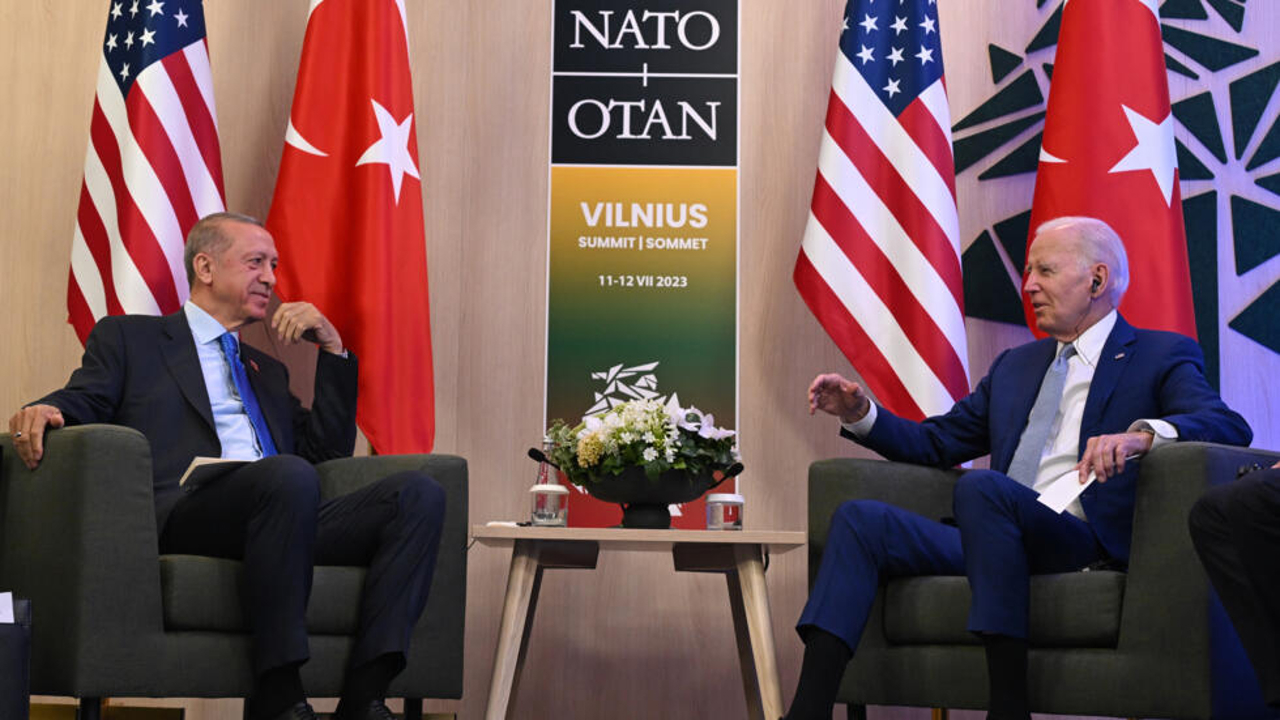 Joe Biden and Recep Tayyip Erdoğan met behind the scenes of the NATO summit in Vilnius