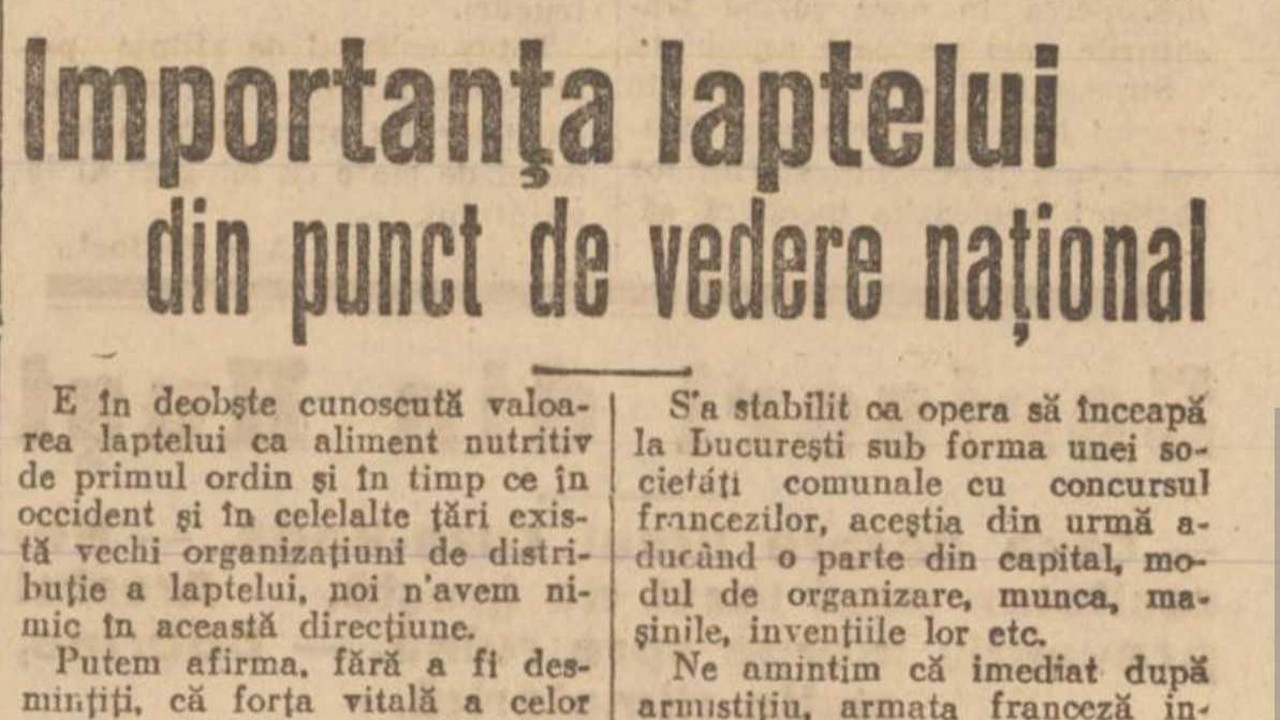 Revista presei interbelice: Bălțiul creștea, Bucureștiul moderniza laptele, iar peste Nistru se cereau cărți românești